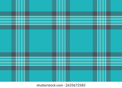 Vibrant teal plaid pattern, perfect for textile designs, fashion, and website backgrounds.  This seamless texture evokes a sense of freshness and modern style.