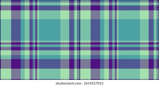 Vibrant teal and purple plaid pattern.  Perfect for textile design, fashion, website backgrounds, or any project needing a stylish and modern textured feel.