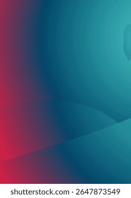 Vibrant teal red abstract wave motion, energetic digital art piece for contemporary home decor, print design, or creative web visuals
