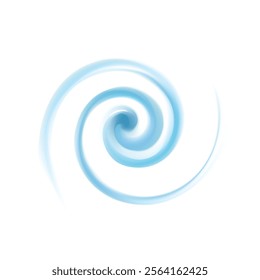 Vibrant teal soft helix rotary vertigo curvy twister moving spray bend eddy surface. Volute graphic light torsed gyration flow cool ice. Shiny pure bright turquoise color curly center space for text