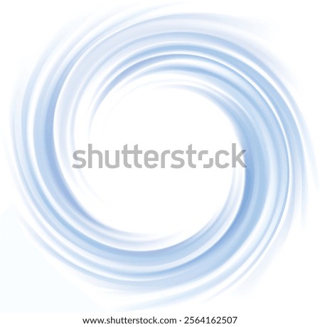 Vibrant teal soft helix rotary vertigo curvy twister moving spray bend eddy surface. Volute graphic light torsed gyration flow cool ice. Shiny pure bright turquoise color curly center space for text