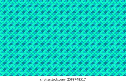 Vibrant teal and turquoise geometric pattern.  Seamless design ideal for website backgrounds, textile prints, and digital art projects.  Evokes feelings of water, freshness, and modern style.