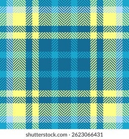 Vibrant teal and yellow plaid pattern.  Perfect for textile design, website backgrounds, or fashion illustrations.  This cheerful, modern design evokes feelings of freshness and optimism.