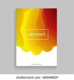 Modelo vibrante com pinturas fluidas multicoloridas abstratas pingando no plano de fundo - ilustração vetorial eps10