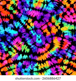 Vibrant tie-dye pattern with swirling colors, grunge lines ikat pattern, striped seamless pattern, Vector illustration background for print the paper.