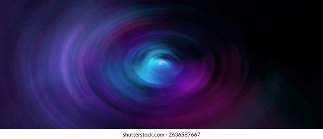 Vibrant tiffany curvy spray moving eddy surface with space for text in glowing white center. Volute torsion flow shiny bright celeste color curl gyration