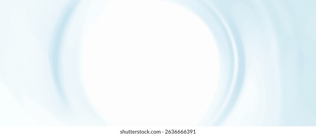 Vibrant tiffany curvy spray moving eddy surface with space for text in glowing white center. Volute torsion flow shiny bright celeste color curl gyration