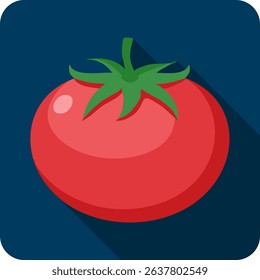 Vibrant Tomato Illustration , Juicy Red Vegetable, Healthy Antioxidant, Fresh Produce, Exotic Botanical Art.