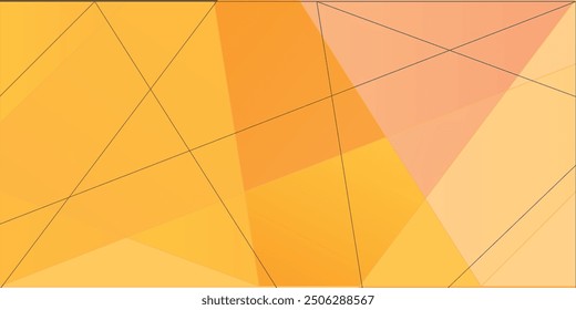 Vibrant Triangles Mosaic: A Dynamic Geometric Composition of Overlapping Color Shades of Amber, Orange and Brown - Abstract Background Template, Multi Purpose Editable Vector Design