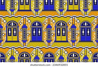 Vibrant Tribal Textile Art,  African Inspiration Meets Modern Fashion, Cultural Fusion in Art, African Inspired Textile Creations for Contemporary, pictures of doors, rooms and windows