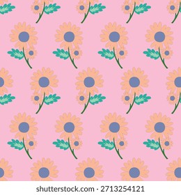 vibrant tropical flower pattern filled with bold colors, exotic petals, and lush foliage. Ideal for summer designs, textile prints, and eye-catching digital artwork.