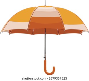 Vibrant Umbrella on White Background A Pop of Color for Weather Protection