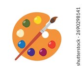 Vibrant Vector Art of an artist