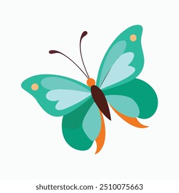 
Una ilustración de Arte vectorial vibrante de una mariposa voladora, a menudo utilizado en productos digitales o Diseño gráfico por su atractivo estético, adecuado para logotipos, íconos, carteles o gráficos de Web.