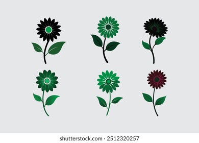 A vibrant vector artwork featuring the African Daisy Soprano flower, ideal for digital products and graphic design projects. This high-quality file is perfect for creative uses.