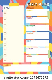 A vibrant vector cartoon illustration style for organizing tasks