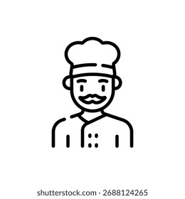 Vector vibrante de un chef, ideal para restaurantes y diseños de comida