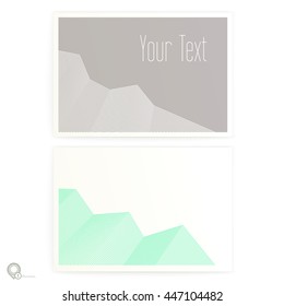 Vibrant Vector Design Layout Template on a Realistic Style Mock Up - please read layer names