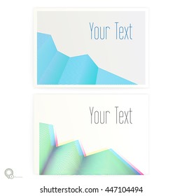 Vibrant Vector Design Layout Template on a Realistic Style Mock Up - please read layer names
