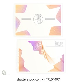 Vibrant Vector Design Layout Template on a Realistic Style Mock Up - please read layer names