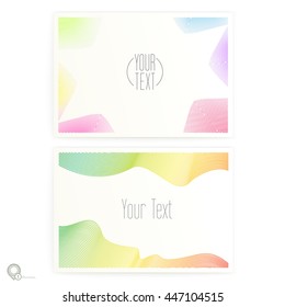 Vibrant Vector Design Layout Template on a Realistic Style Mock Up - please read layer names