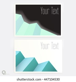 Vibrant Vector Design Layout Template on a Realistic Style Mock Up - please read layer names