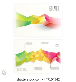 Vibrant Vector Design Layout Template on a Realistic Style Mock Up - please read layer names