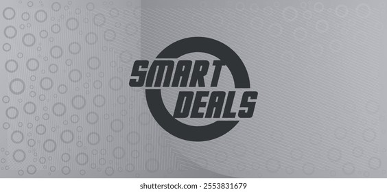 Vibrant vector design with "SMART DEALS" in bold, retro font. Dynamic background creates eye-catching, attention-grabbing look for sales, promotions, discount designs. Versatile for retail, e-commerce