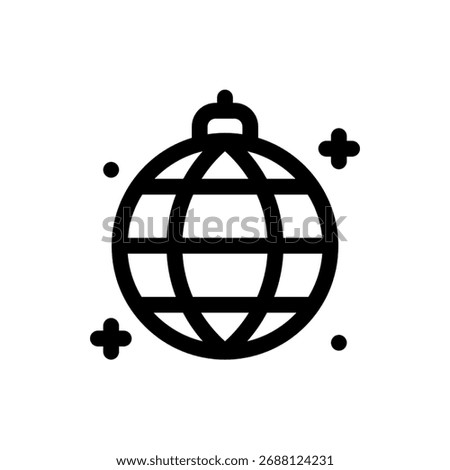 Vibrant vector of a disco ball, ideal for party and nightlife