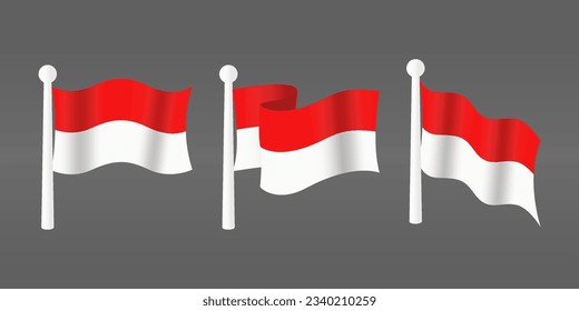 Vibrant Vector Flags Fluttering Proudly