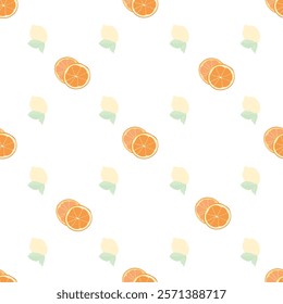 Vibrant Vector Fruit Repeat Pattern