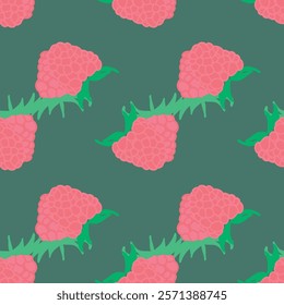Vibrant Vector Fruit Repeat Pattern