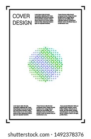Vibrant Vector Geometric Cover Design with Gradient and Abstract Lines and Figures for your Business. Mockup Design with Hologram, Gradient Effect for Branding.