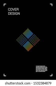 Vibrant Vector Geometric Cover Design with Gradient and Abstract Lines and Figures for your Business. 