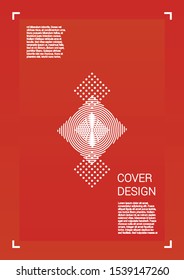 Vibrant Vector Geometric Cover Design with Gradient and Abstract Lines and Figures for your Business. Brochure Design with Hologram, Gradient Effect for Annual Report.