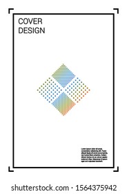Vibrant Vector Geometric Cover Design with Gradient and Abstract Lines and Figures for your Business. Banner Design with Hologram, Gradient Effect for Presentation.