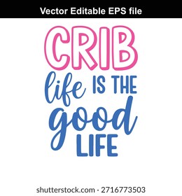 Gráfico vetorial vibrante com aspas em rosa e azul cursivo e letras em bloco em um fundo branco, perfeito para edição e personalização