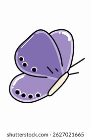 Vibrant vector illustration of a colorful butterfly with detailed wings. Perfect for nature themes, spring designs, decorative art, educational materials, and creative digital projects.