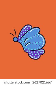 Vibrant vector illustration of a colorful butterfly with detailed wings. Perfect for nature themes, spring designs, decorative art, educational materials, and creative digital projects.