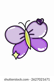 Vibrant vector illustration of a colorful butterfly with detailed wings. Perfect for nature themes, spring designs, decorative art, educational materials, and creative digital projects.