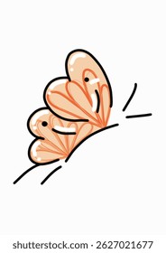 Vibrant vector illustration of a colorful butterfly with detailed wings. Perfect for nature themes, spring designs, decorative art, educational materials, and creative digital projects.