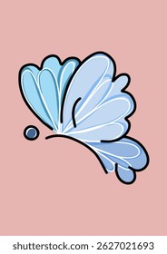 Vibrant vector illustration of a colorful butterfly with detailed wings. Perfect for nature themes, spring designs, decorative art, educational materials, and creative digital projects.