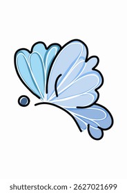 Vibrant vector illustration of a colorful butterfly with detailed wings. Perfect for nature themes, spring designs, decorative art, educational materials, and creative digital projects.