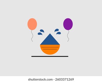 A vibrant vector illustration depicting the Holi festival