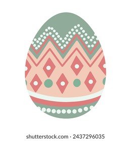 A vibrant vector illustration of an Easter egg, perfect for use in Easter projects and spring greeting cards