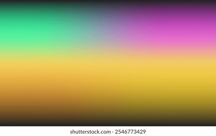 Vibrant vector illustration featuring a smooth blend of green, pink, yellow, and black hues, creating a calming yet dynamic gradient design perfect for digital or creative projects.