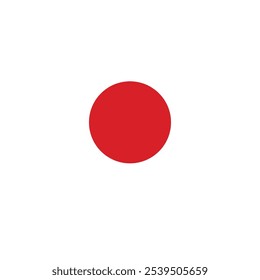 A vibrant vector illustration of a heart-shaped element in colors of Japanese flag in a cartoon style. Japanese language and culture. Japanese events or celebrations. Emblems symbolizing unity and