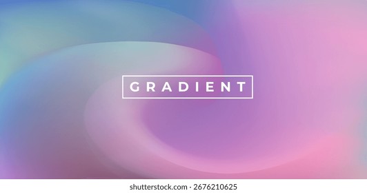 Vibrant vector illustration in a modern gradient style. Features a smooth blend of green, pink, and purple hues forming a soft background.
