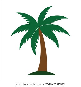 A vibrant vector illustration of palm trees, capturing the essence of tropical life. Perfect for designs related to beaches, vacations, and island vibes. High-quality, scalable art ideal for use in 