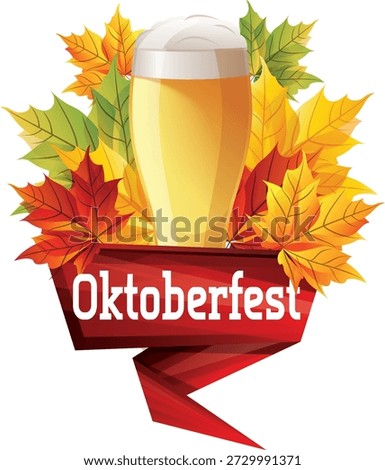 A vibrant vector illustration representing Oktoberfest, the world’s largest annual beer and folk festival held in Munich, Germany. The design highlights Bavarian culture, traditional attire like dirndls and lederhosen, beer mugs, music, food, parades, and festive celebration of heritage.